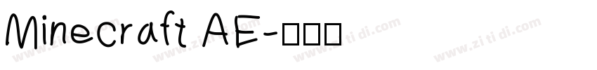 Minecraft AE字体转换
